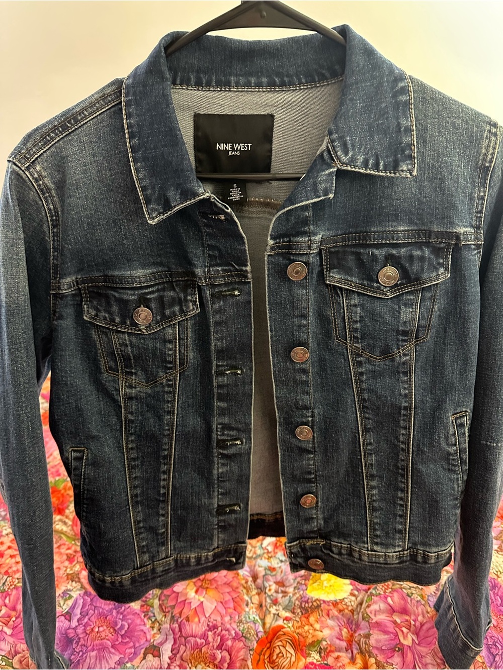 Nine West Dark Blue Denim Jacket